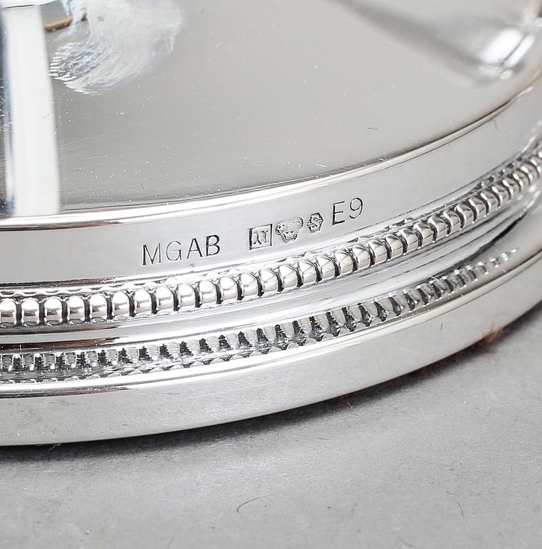 LJUSSTAKAR, 4 st, silver, MGAB, Uppsala, 1955-1962.