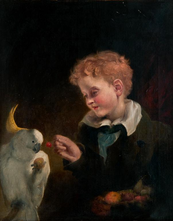 William Dyce, A BOY AND HIS PARROT.