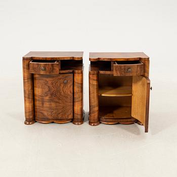 Bedside Tables, a Pair, Art Deco, First Half of the 20th Century.