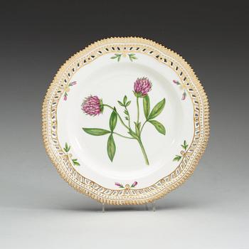 A set of four Royal Copenhagen 'Flora Danica' plates, Denmark, 20th Century.