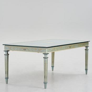 Carl Malmsten, a grand Swedish Grace dining table, cabinetmaker Albin Johansson, Stockholm, for Villa Kvikkjokk, 1927.