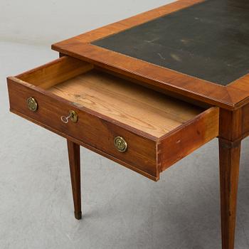 A Swedish late gustavian writing desk, late 18th century.