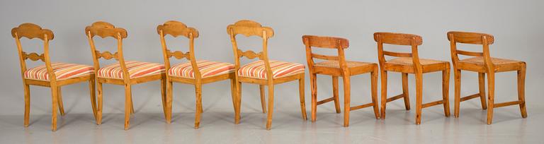 STOLAR, 4+3 st. Karl-Johan, 1800-talets mitt.