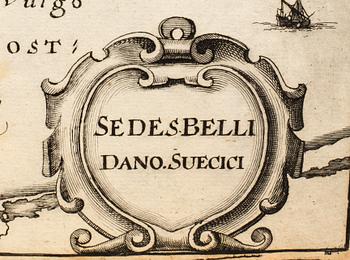 TWO MAP ENGRAVINGS, 17/18th century.