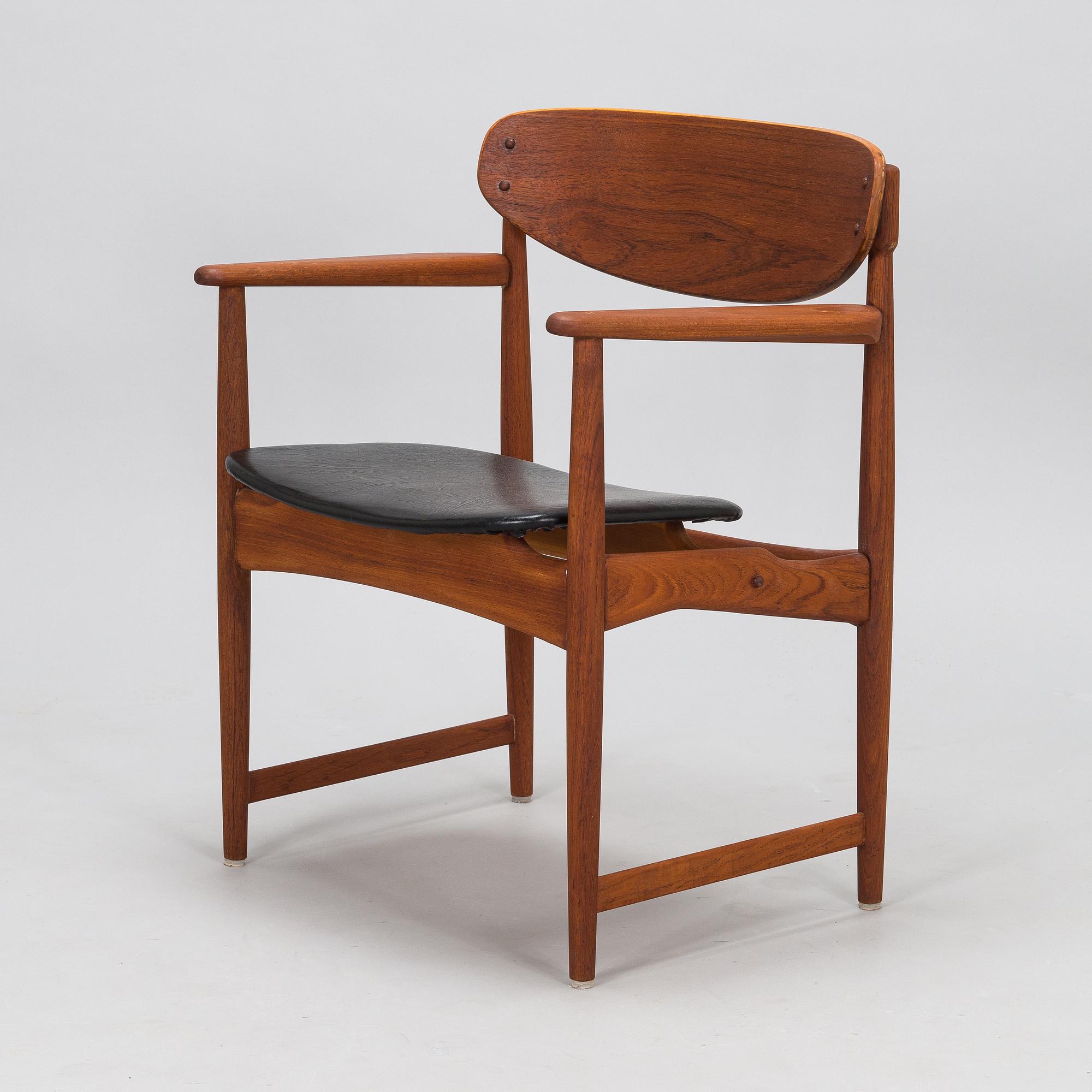 A teak armchair by Arne Hovmand-Olsen for Jutex, Denmark, 1950's.
