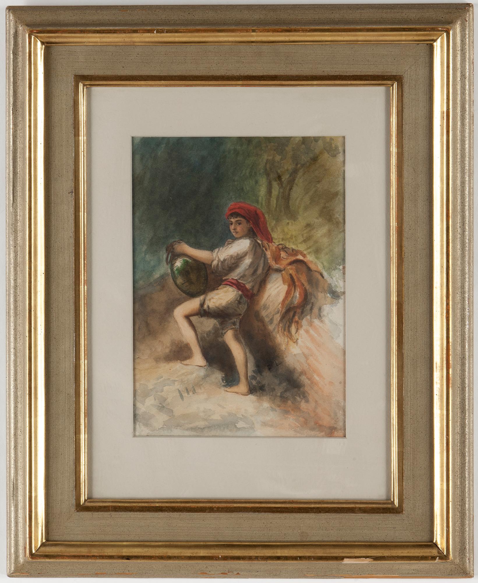 EGRON LUNDGREN, akvarell, signerad E.L.