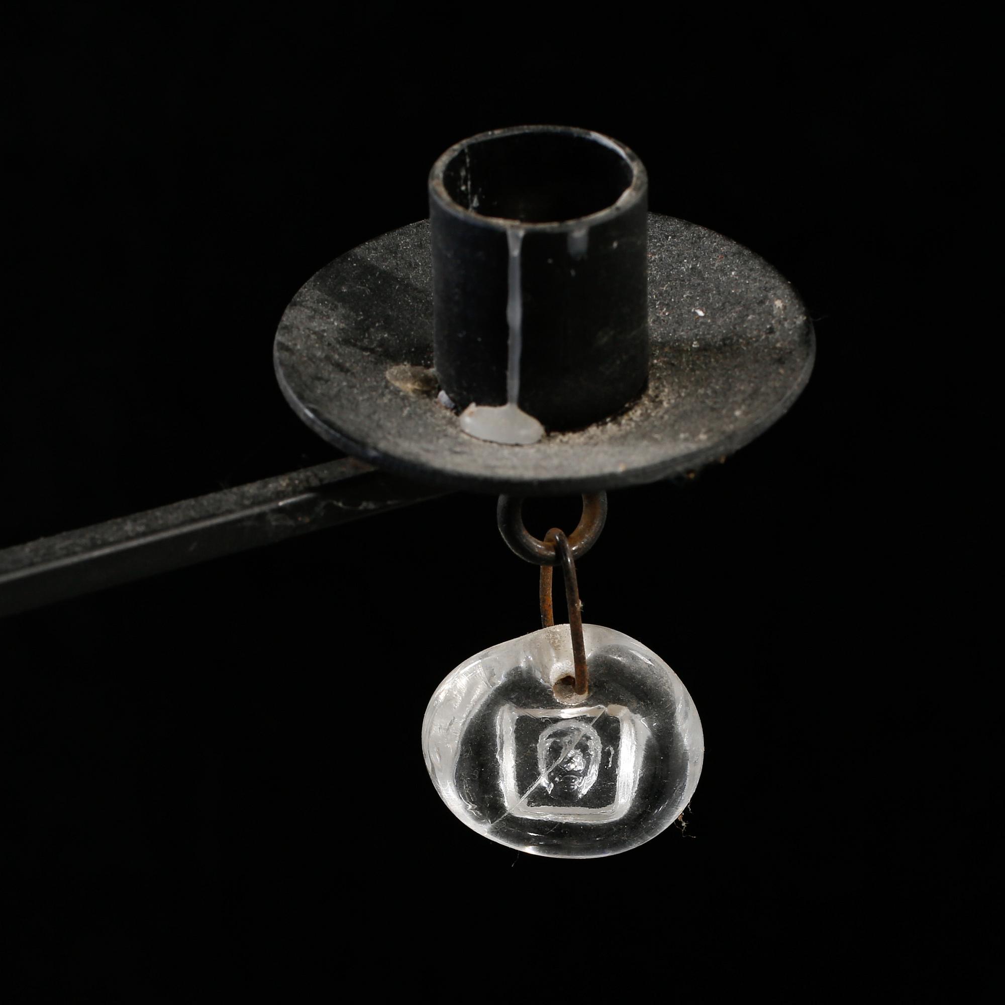 LJUSKRONA, Erik Höglund, Boda glasbruk, 1900-talets andra hälft. Höjd 40 cm.