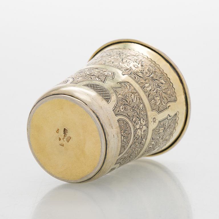 Fjodor Ivanov, pikari, hopeaa, osittain kullattu, Moskova 1881.