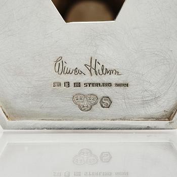 Wiwen Nilsson, a pair of sterling silver candlesticks, Lund, Sweden, 1973-1974.