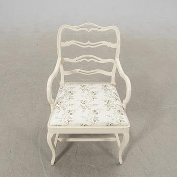 Armchair in the Gustavian style, first half of the 20th century.