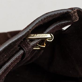 Mulberry, a brown suede 'Bayswater' handbag.