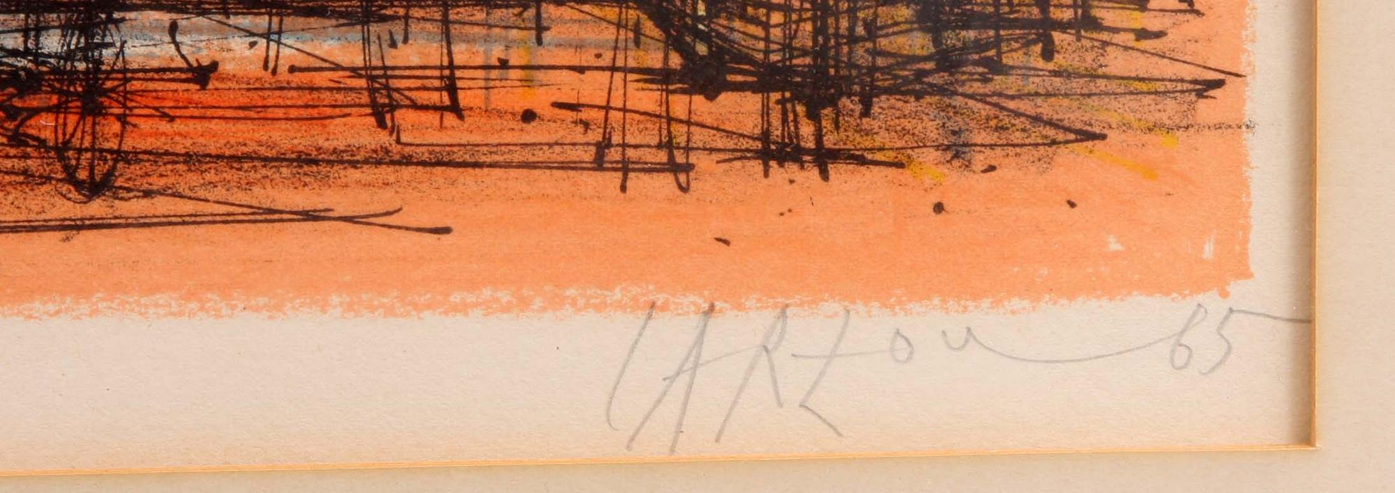 JEAN CARZOU, färglitografi, sign, numr 33/150 och dat -65.