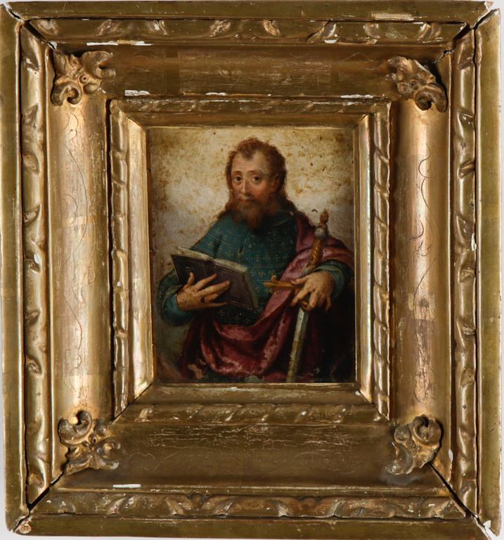 Spanish school, 18th Century, oil on copper.