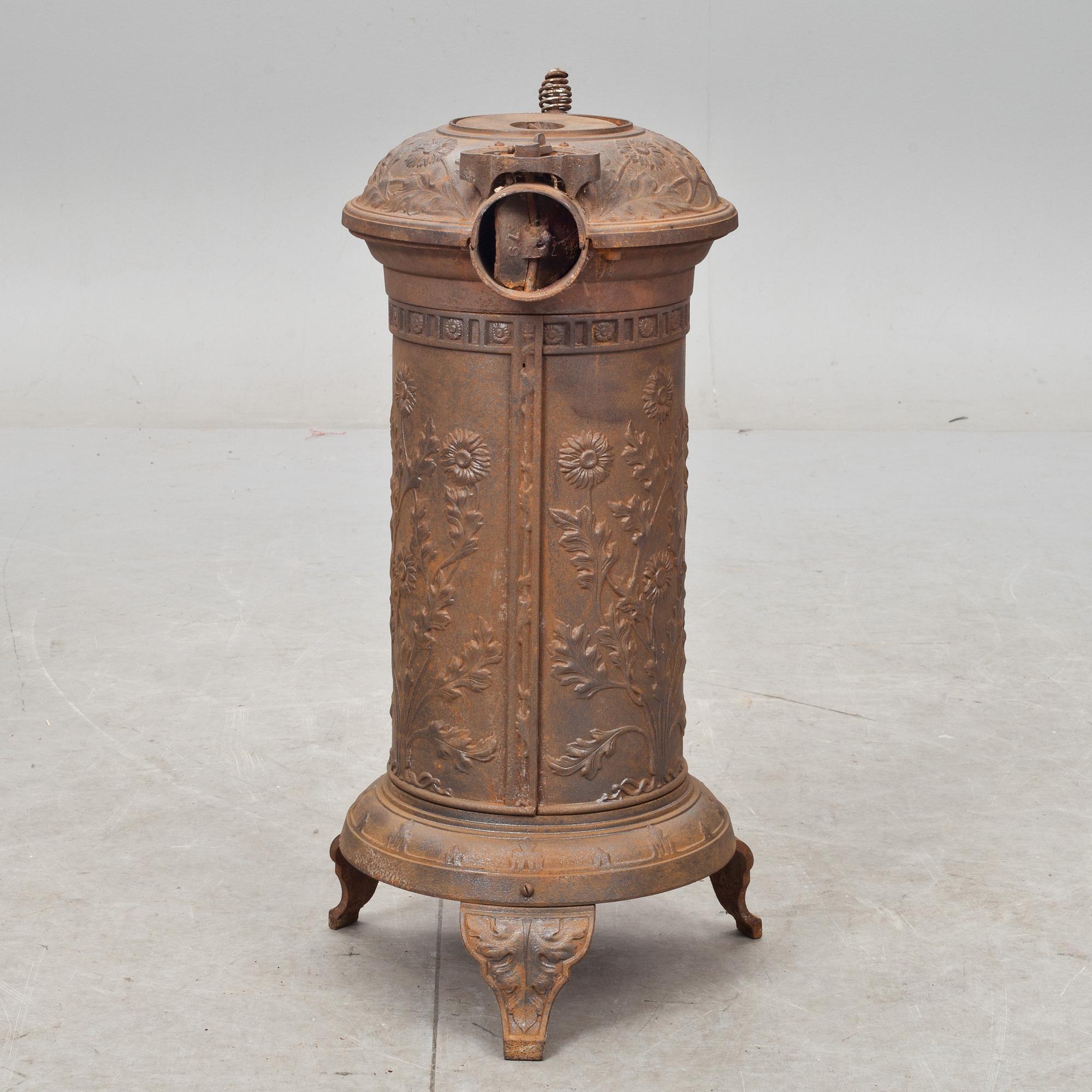 KAMIN, gjutjärn, Husqvarna no 78, tidigt 1900-tal.