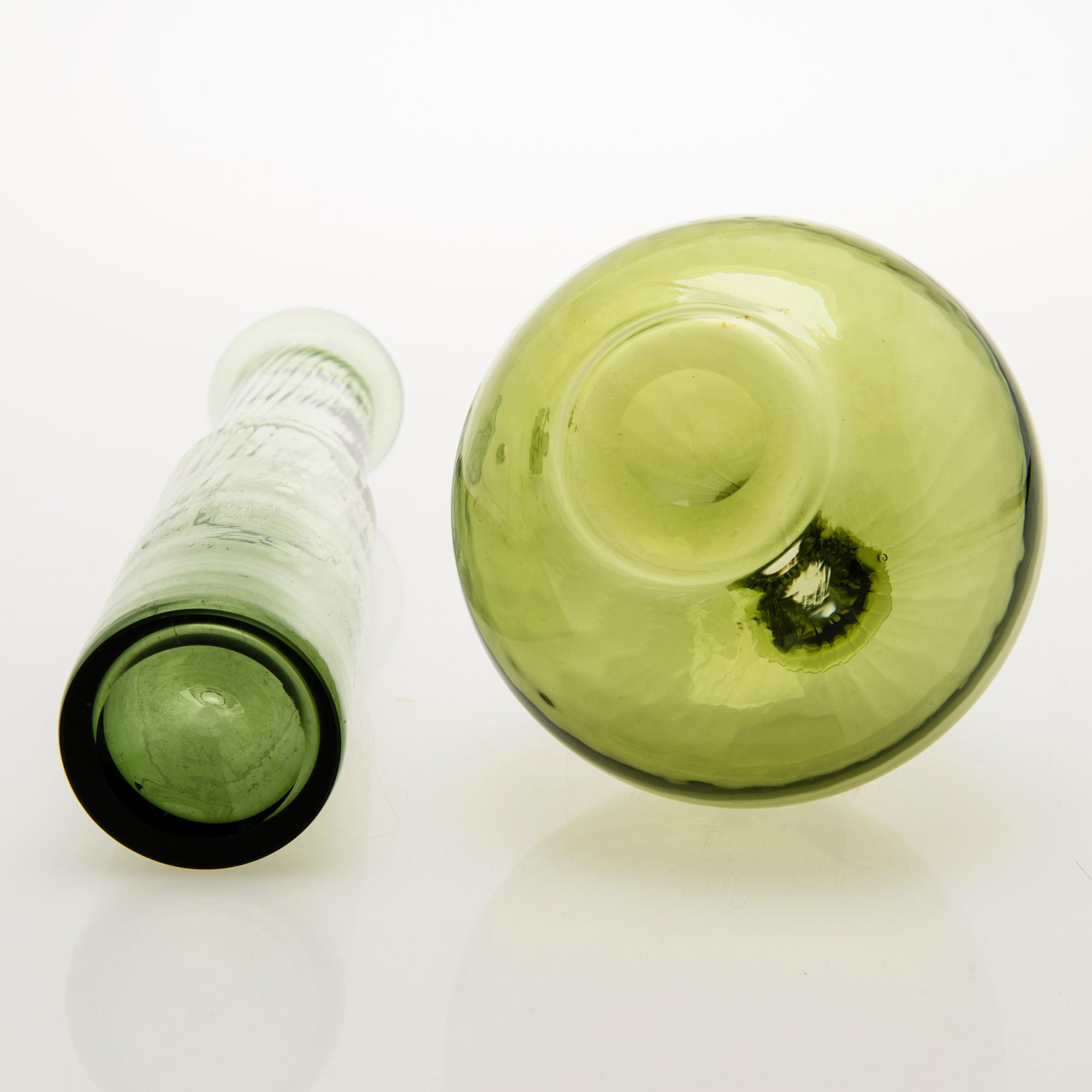 NANNY STILL Four Neptuna Glass Objects, Riihimäen Lasi Oy, 1965-66.