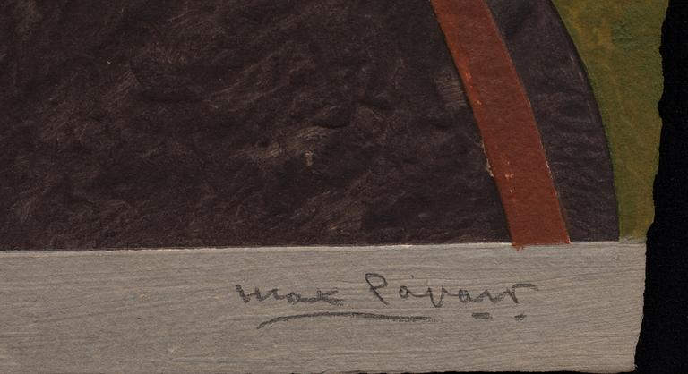 MAX PAPART, carborundum med collage. Signerad och numrerad VII/XV.