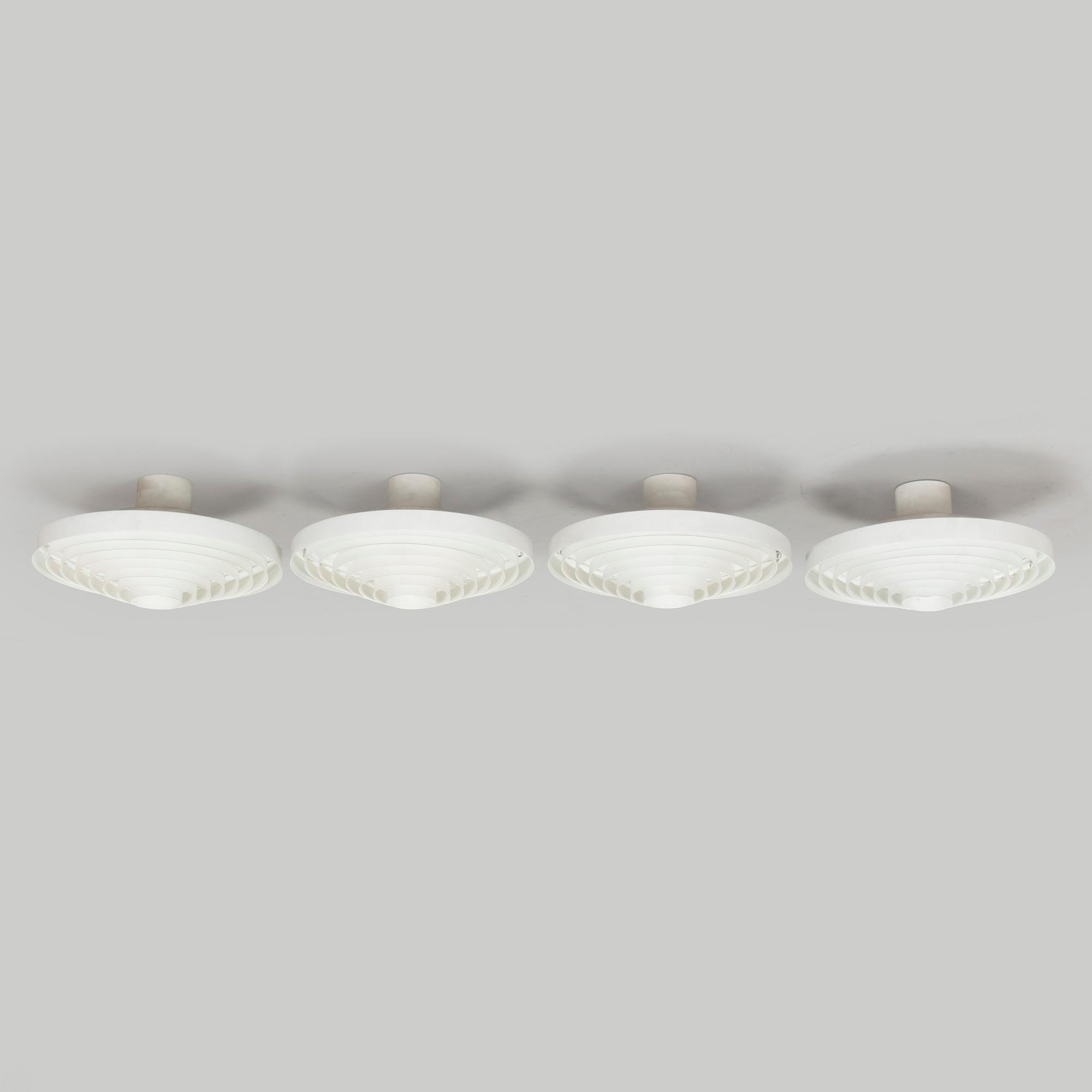 Lisa Johansson-Pape, four 1960's '71-149' ceiling lights for Orno Stockmann.