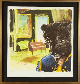 Ernst Billgren, "Järv i blå kostym".