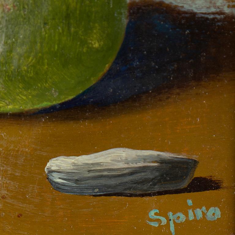 GEORGES SPIRO, olja på pannå, signerad.