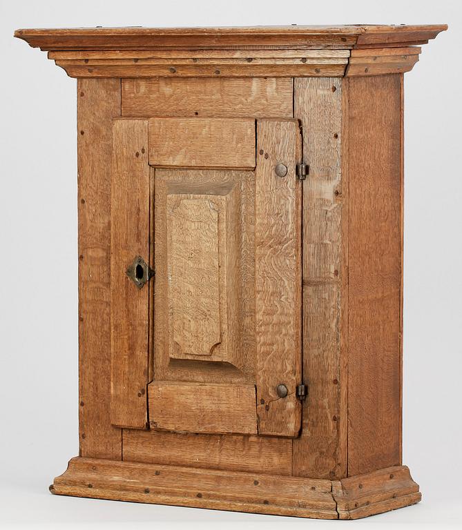 VÄGGSKÅP, allmoge, 1800-tal.