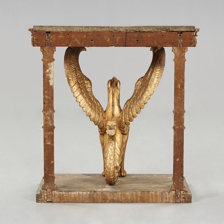 A Swedish Empire early 19th century console table.