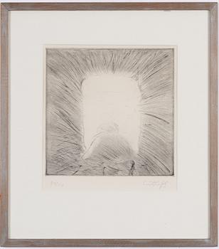 Evert Lundquist, "Vid fönstret (Genom porten)".