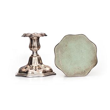 LJUSSTAKAR, ett par. Silver, C G Hallberg, Stockholm 1947.