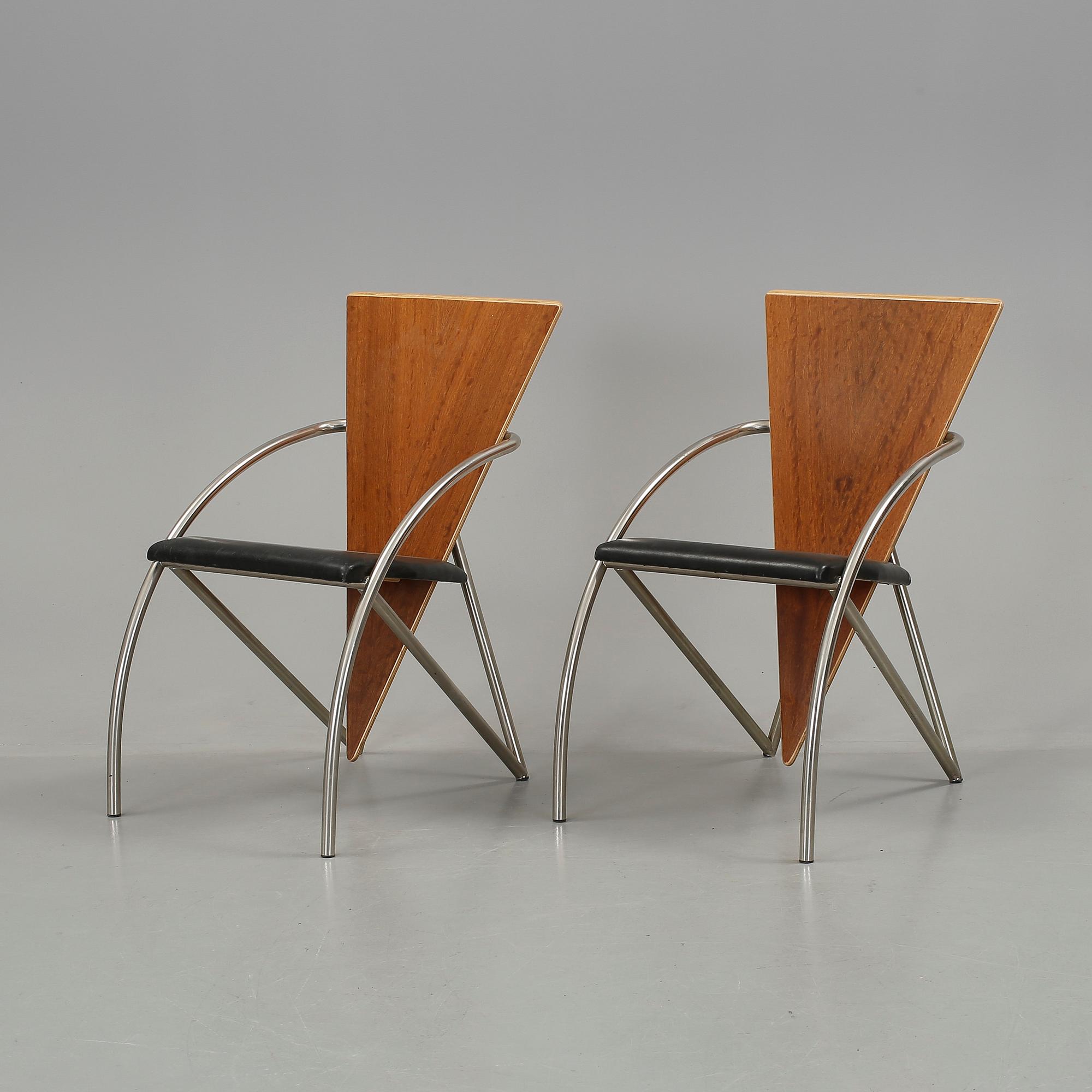 KARMSTOLAR, ett par, Klaus Wettergren, Q Production, Danmark, 1980-90-tal.