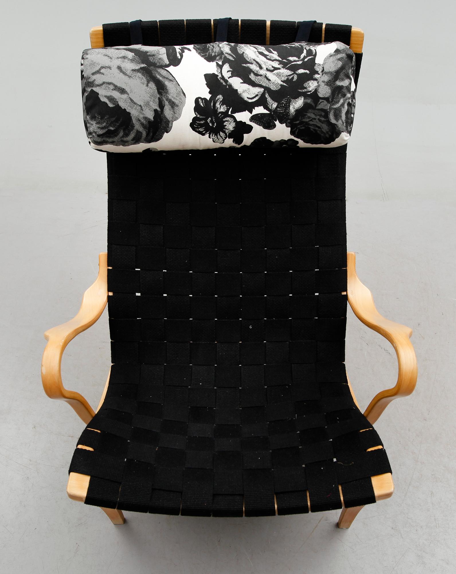 FÅTÖLJ, "Pernilla", Bruno Mathsson, DUX, 1900-talets andra hälft.