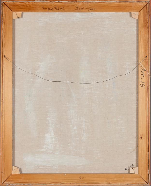 Yngve Bäck, öljy kankaalla, signeerattu ja epäselvästi päivätty.