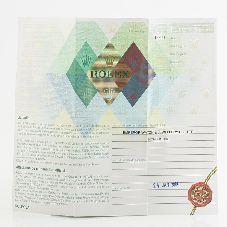 Rolex, Sea-Dweller, wristwatch, 40 mm.