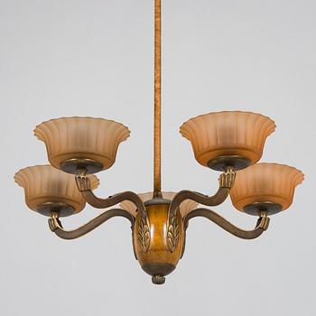 Paavo Tynell, a 1930's '1383/5' chandelier for Taito.