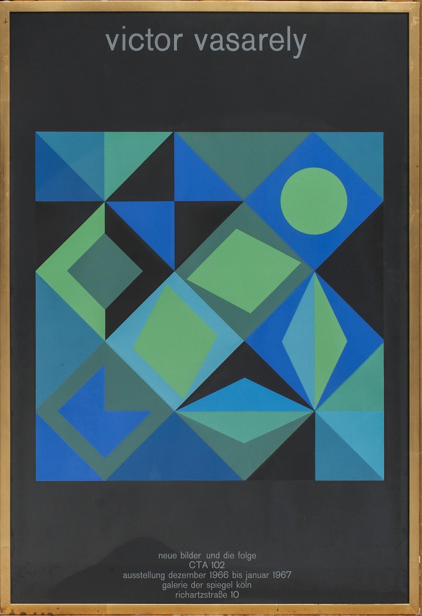 UTSTÄLLNINGSAFFISCHER, 3 st, G. Braque och V. Vasarely.