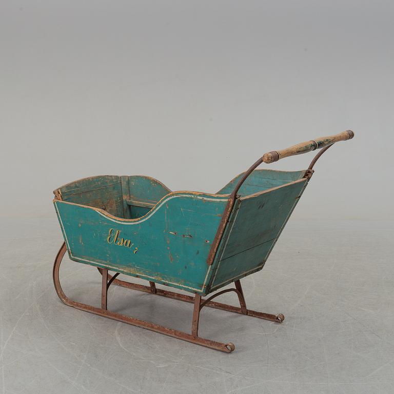 A 19th century children sleigh.