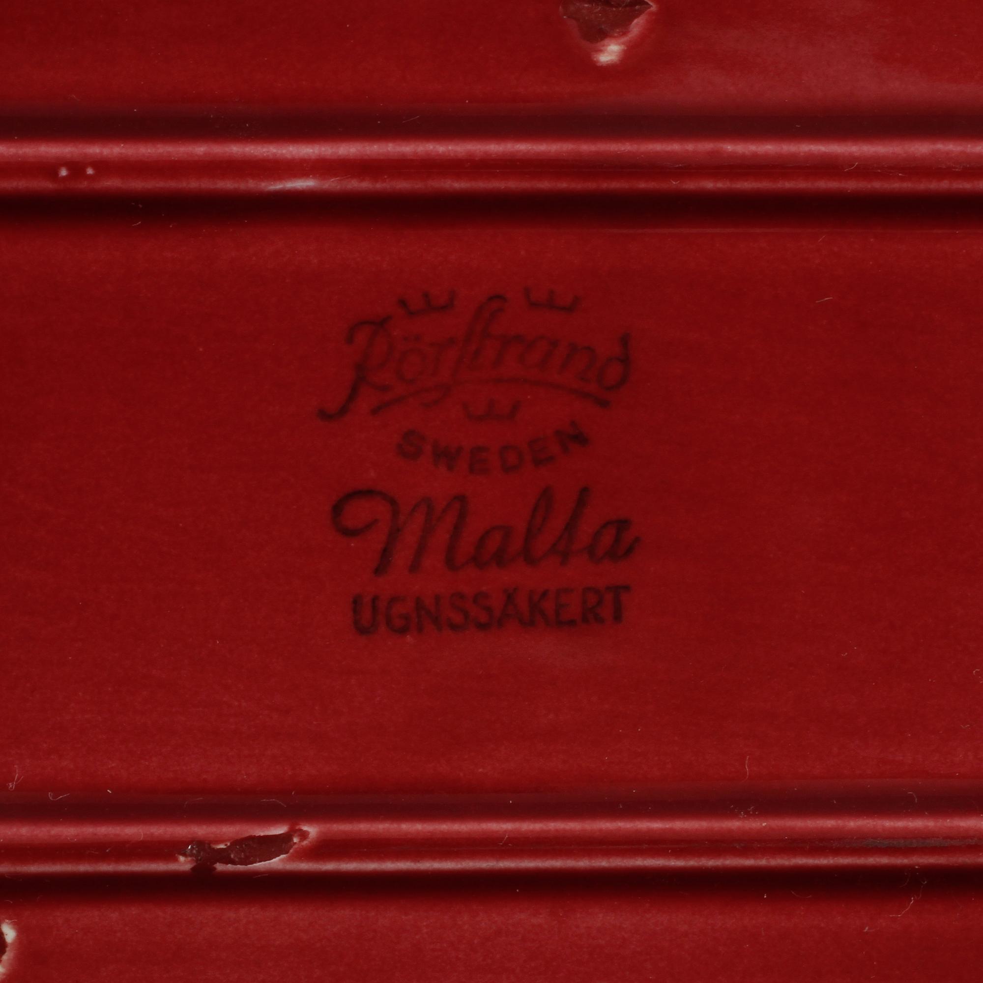 SERVISDELAR, 6 st, bl a "Fresta" och "Malta", Rörstrand, omkring 1900-talets mitt.