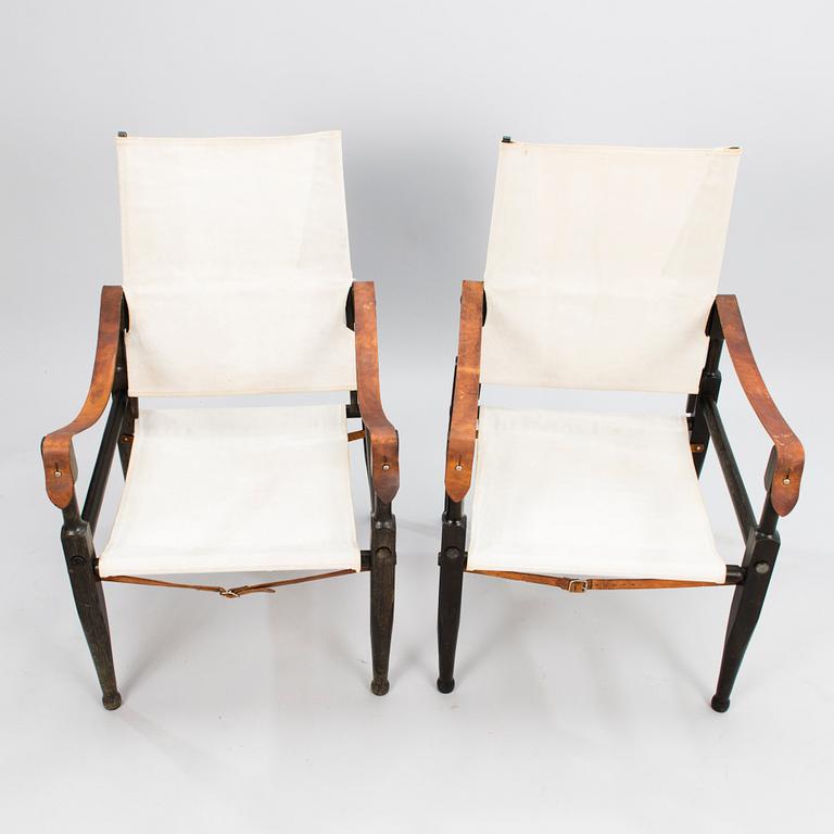 A pair of 1930s open armchairs, design Wilhelm Kienzle.