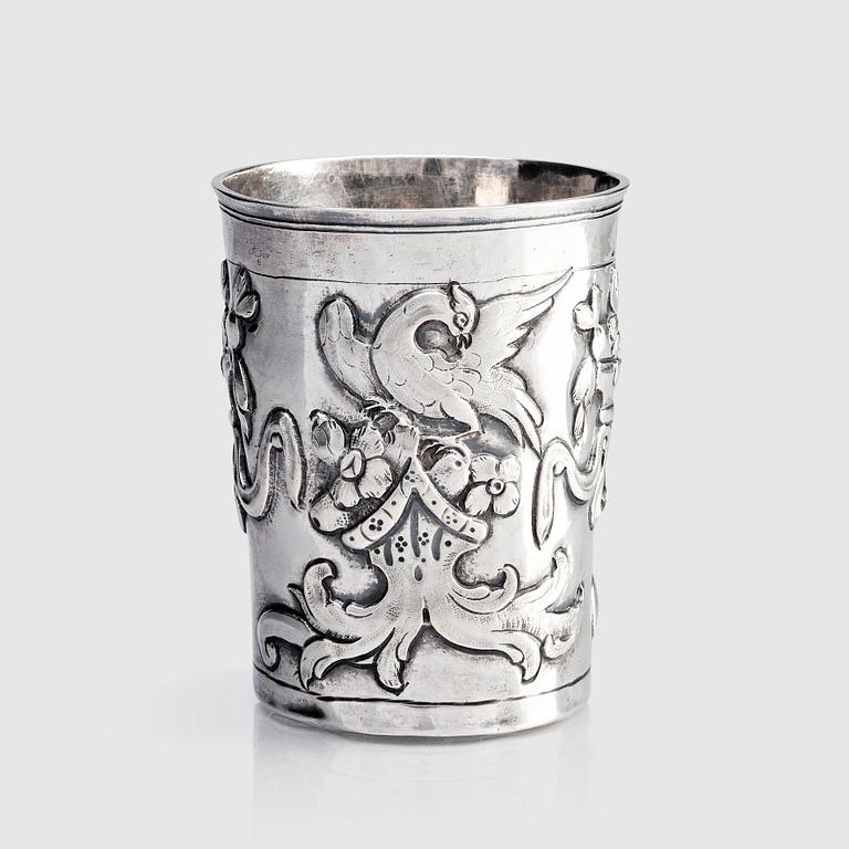 A Russian silver beaker, mark of Feodor Petrov, Moscow 1783.