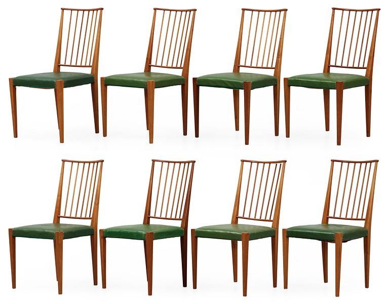 JOSEF FRANK, stolar 8 st, Firma Svenskt Tenn, modell 970.