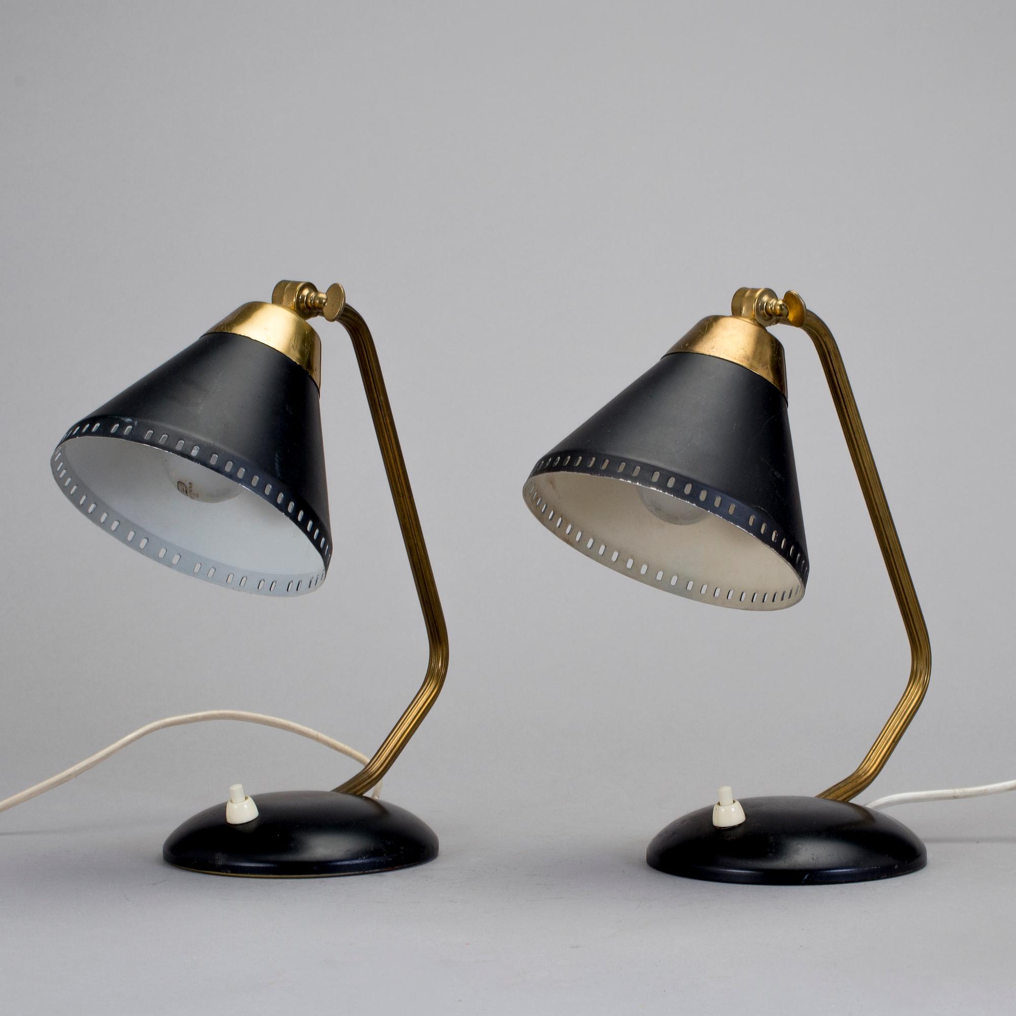 BORDS-/VÄGGLAMPOR, EWÅ, Värnamo, 1900-talets mitt.