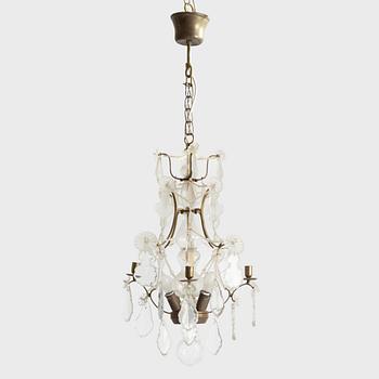 A Rococo-style  chandelier, first half of teh 20th century.
