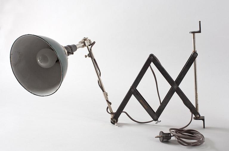 VÄGGLAMPA, Curt Fischer, Bauhaus, modell 11, Midgard, 1920-tal.