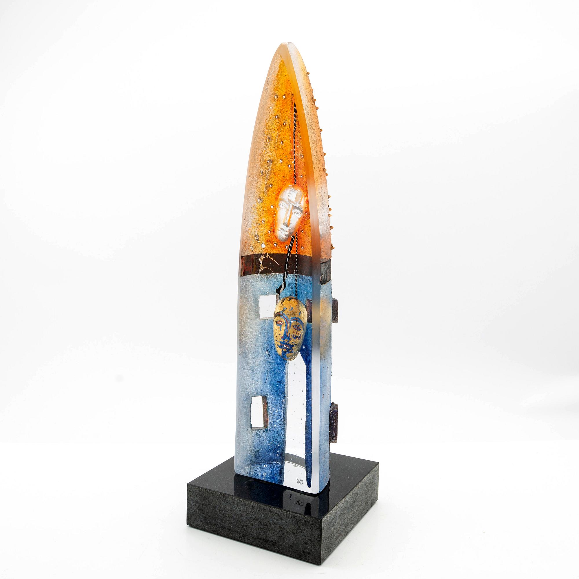 Bertil Vallien, sculpture, glass, Limited Edition, Kosta Boda.