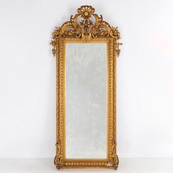 A Rococo-Revival Floor Mirror, second half of the 19th Century.