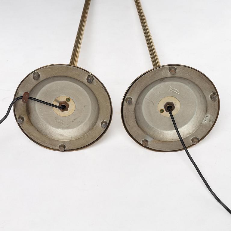 a pair of floor lamps model "32160", Nordiska Kompaniet, 1940-50s.