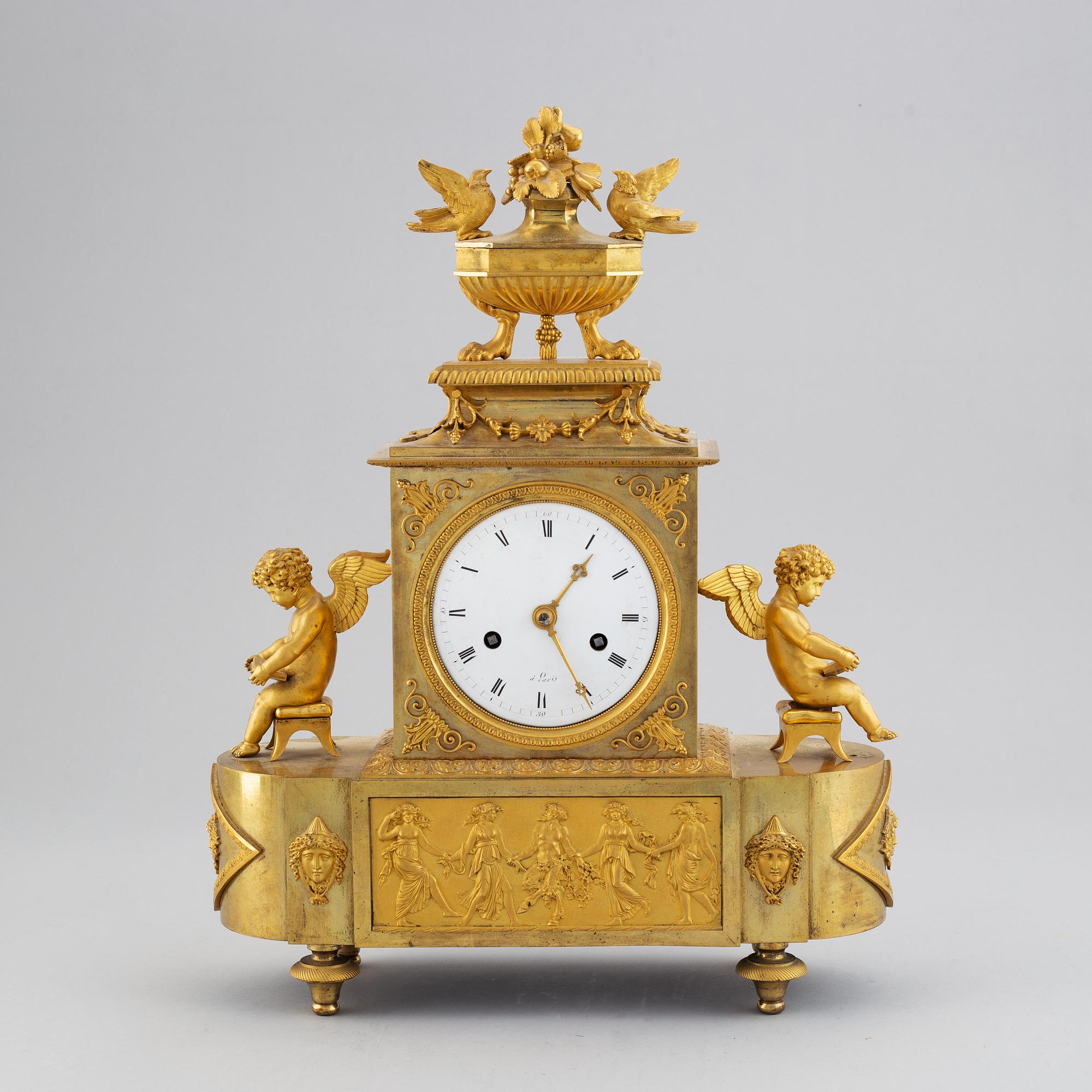 Bordspendyl, empire, Frankrike, 1800-talets början.