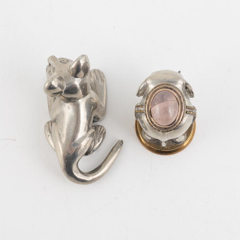 Estrid Ericson, attributed to. Two seal stamps, Firma Svenskt Tenn.
