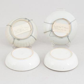 15 pieces of Chinese porcelain, the Qing dynasty, 18th-19th century.