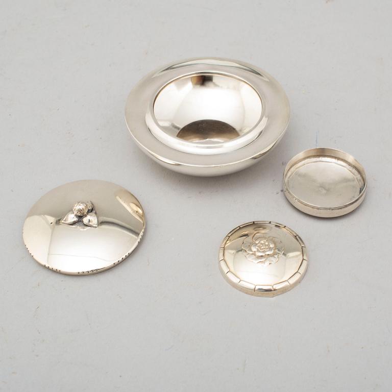 GEORG JENSEN, dosor, 2 st, sterlingsilver, Danmark.