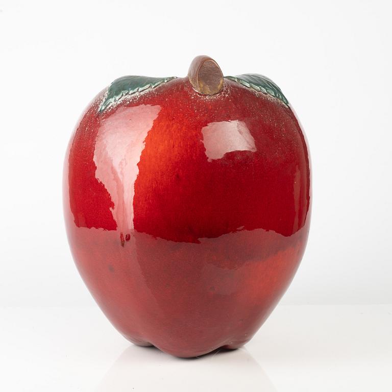 Sven Wejsfelt, a stoneware sculpture of an apple, Gustavsbergs Studio, Sweden, 1990, ed.7/25.