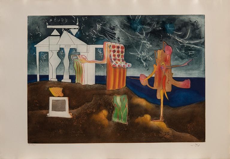 Roberto Matta, mapp "L'Arc, obscure des heures".